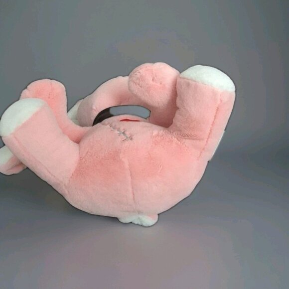 Gothic Pink Bunny Stuffed Bunny Plush Gothic, Creepy, Goth Emo Plushies - Picture 5 of 5